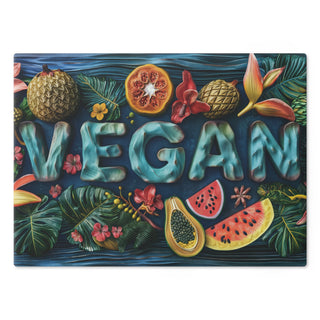 Vegan Tempered Glass Cutting Board Printify