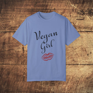 Vegan Girl Garment-Dyed T-shirt Printify