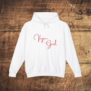 Vegan Girl Unisex Lightweight Hooded Sweatshirt