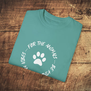 For The Animals Garment-Dyed T-shirt Printify