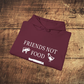 Friends Not Food Heavy Blend™ Hooded Sweatshirt Printify