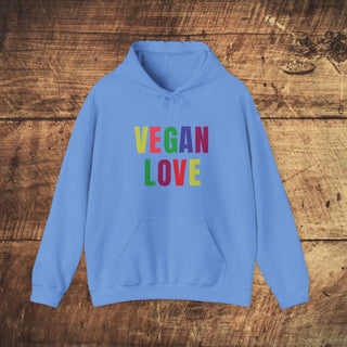 Vegan Love Heavy Blend™ Hooded Sweatshirt Printify