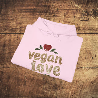 Vegan Love Heavy Blend™ Hooded Sweatshirt Printify