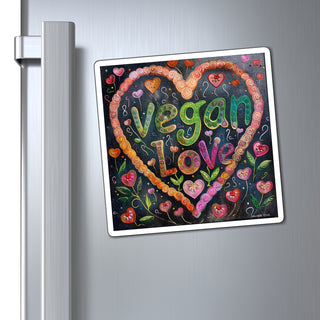 Vegan Love Magnet Printify