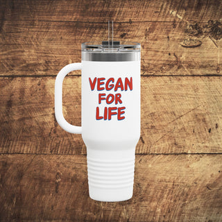 Vegan For Life Insulated Travel Mug, 40oz