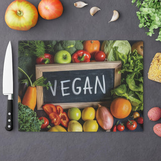 Vegan Tempered Glass Cutting Board Printify