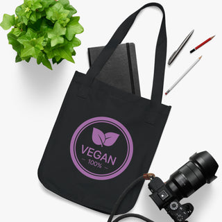 Vegan 100% Organic Canvas Tote Bag