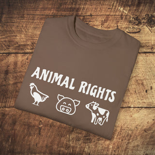 Animal Rights Garment-Dyed T-shirt Printify