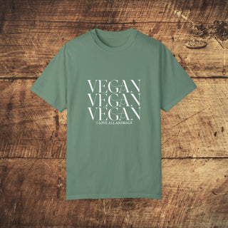 Vegan Garment-Dyed T-shirt Printify