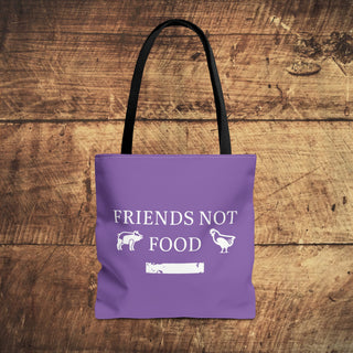 Friends Not Food Tote Bag Printify