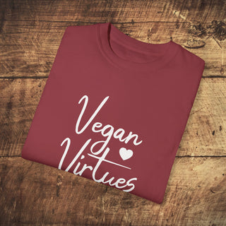 Vegan Virtues Garment-Dyed T-shirt Printify