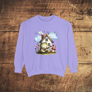 Love All Animals Garment-Dyed Sweatshirt Printify