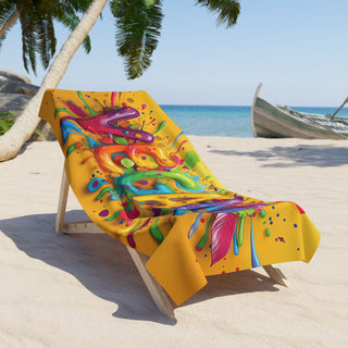 Vegan Beach Towel Printify