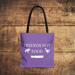 Friends Not Food Tote Bag Printify