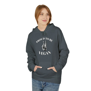 Proud To Be Vegan Unisex Midweight Softstyle Fleece Hoodie