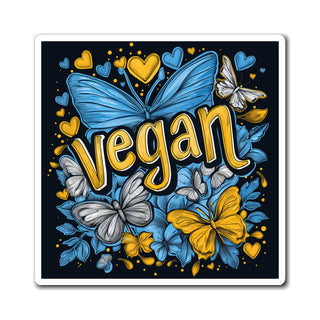 Vegan Butterflies Magnet Printify