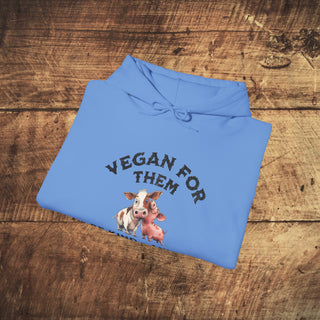 Vegan For Them Heavy Blend™ Hooded Sweatshirt Printify