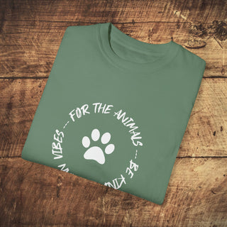 For The Animals Garment-Dyed T-shirt Printify