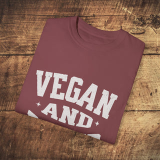 Vegan And Proud Garment-Dyed T-shirt Printify