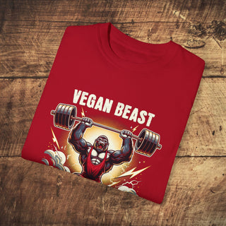 Vegan Beast Unisex Garment-Dyed T-shirt