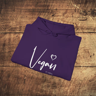 Vegan Girl Heavy Blend™ Hooded Sweatshirt Printify