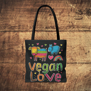 Vegan Love Tote Bag Printify