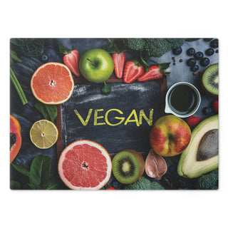 Vegan Tempered Glass Cutting Board Printify