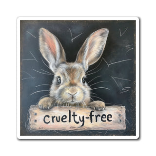 Cruelty-Free Bunny Magnet Printify