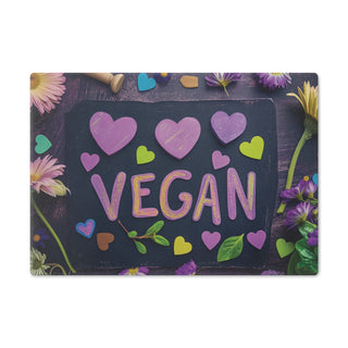 Vegan Tempered Glass Cutting Board Printify