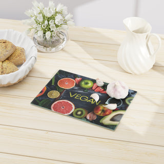 Vegan Tempered Glass Cutting Board Printify