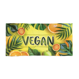 Vegan Beach Towel Printify