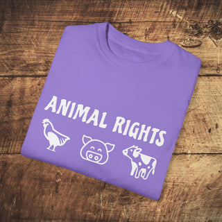 Animal Rights Garment-Dyed T-shirt Printify