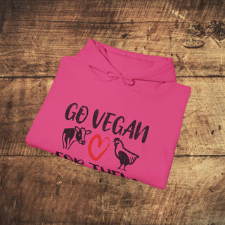 Go Vegan Heavy Blend™ Hooded Sweatshirt Printify