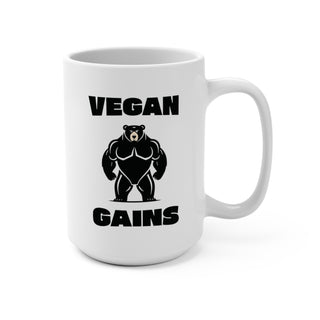 Vegan Gains Coffee Mug 15oz Printify