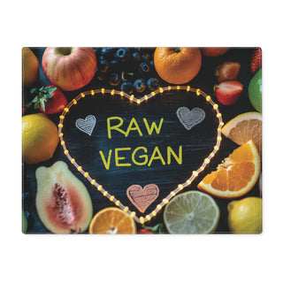 Raw Vegan Heart Placemat, 1pc Printify