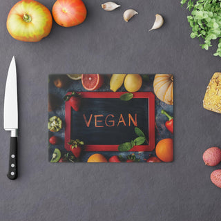 Vegan Tempered Glass Cutting Board Printify