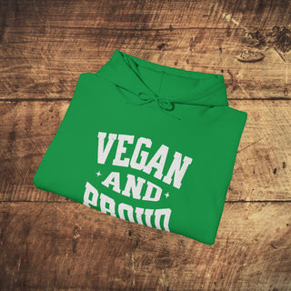 Vegan and Proud Heavy Blend™ Hooded Sweatshirt Printify