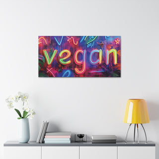 Vegan Classic Stretched Canvas (ONE SIZE 40X20) Printify