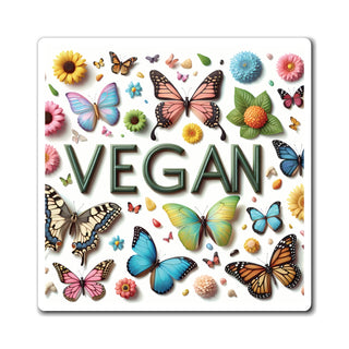 Vegan Butterflies Magnet Printify