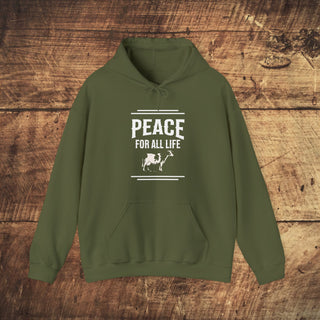 Peace For All Life Heavy Blend™ Hooded Sweatshirt Printify