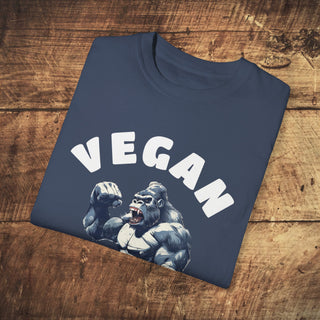 Vegan Gains Garment-Dyed T-shirt Printify