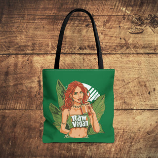 Raw Vegan Girl Tote Bag Printify