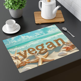 Vegan Ocean Placemat, 1pc Printify