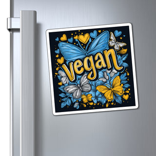 Vegan Butterflies Magnet Printify