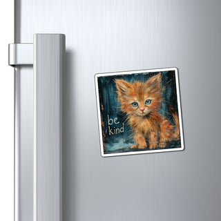 Be Kind Kitty Magnet Printify