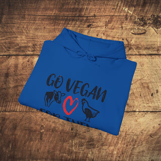 Go Vegan Heavy Blend™ Hooded Sweatshirt Printify