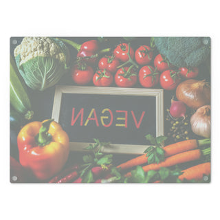 Vegan Tempered Glass Cutting Board Printify