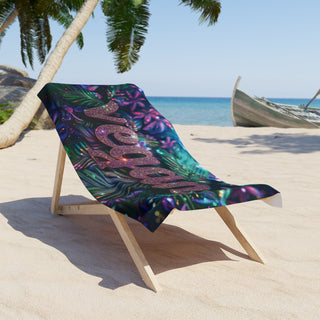 Vegan Beach Towel Printify