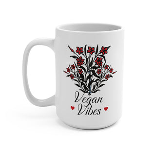 Vegan Vibes Coffee Mug 15oz Printify