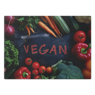 Vegan Tempered Glass Cutting Board Printify